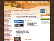 Tablet Screenshot of incenseontheway.com